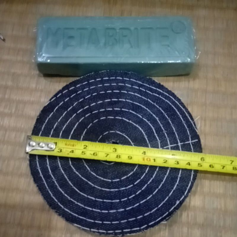 Jual paket 6NAMJH250 metabrite 250 gram metal polish batu hijau poles ...