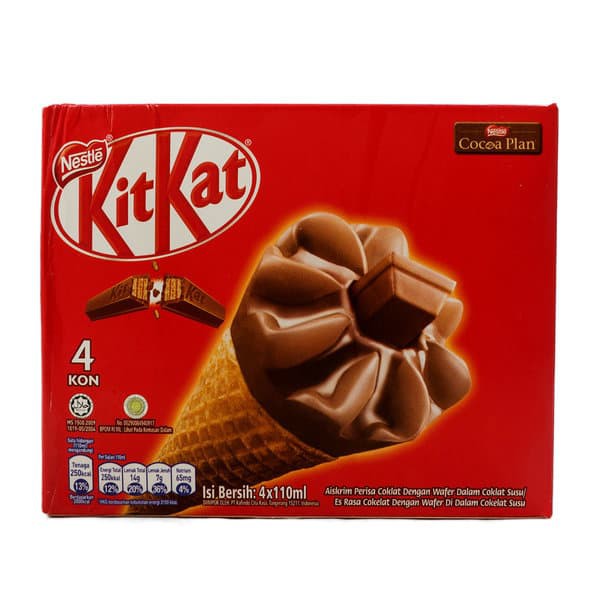 Jual Nestle Kitkat Es Krim Cone Coklat 4 X 110 Ml Isi 4 Pics Shopee