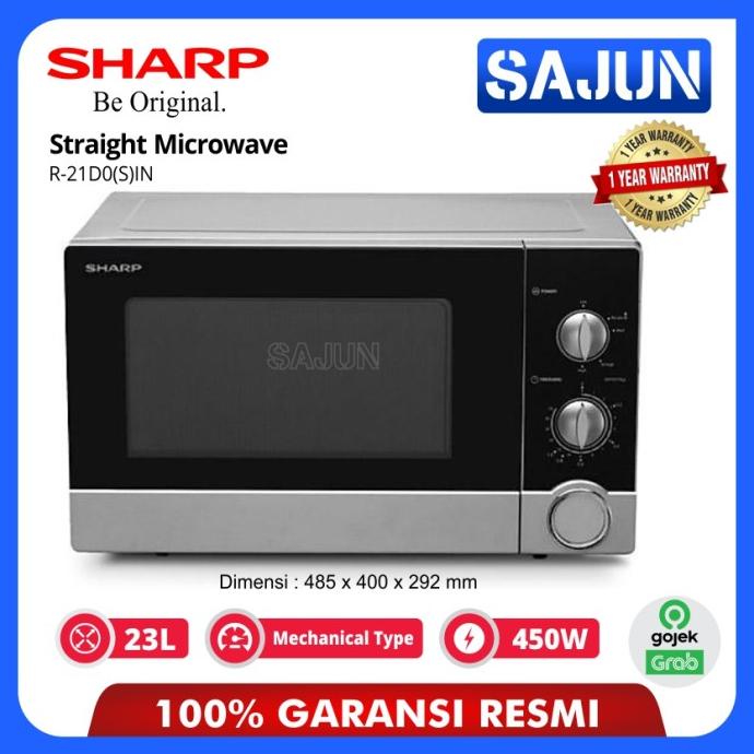 Jual Sharp R21D0 Straight Microwave Oven 23 Liter R21D0(S)IN Shopee Indonesia
