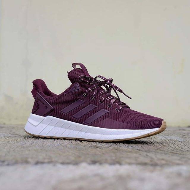 Jual ADIDAS QUESTAR RIDE MAROON WHITE BURGUANDY ORIGINAL Shopee Indonesia