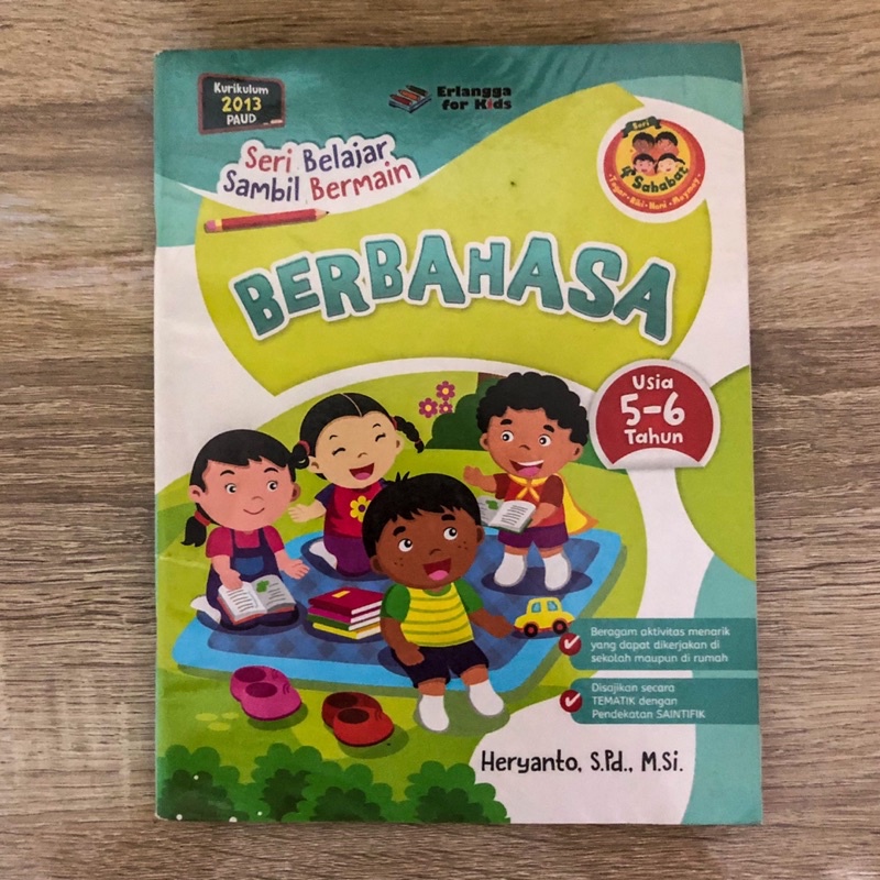 Jual Berbahasa Erlangga For Kids, Usia 5-6 Tahun (TK B) | Shopee Indonesia