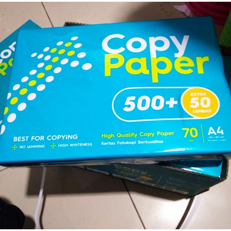 Jual Kertas Hvs A4 70 Gram Copypaper 500 50 1 Rim Isi 550 Lembar