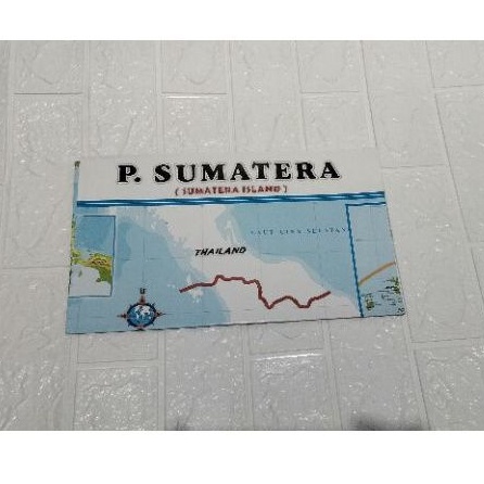 Jual Peta Pulau Sumatera Lipat Besar Shopee Indonesia