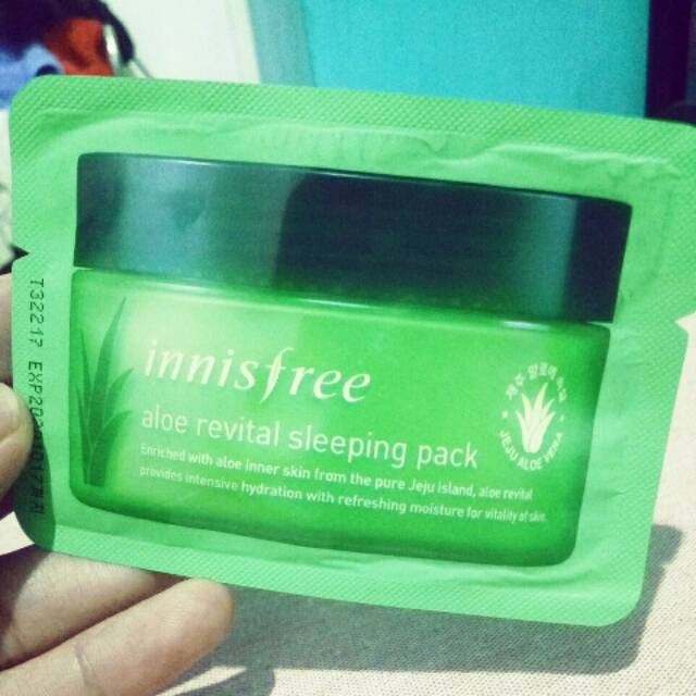 Jual Innisfree aloe revital sleeping pack sachet (ORIGINAL) Shopee