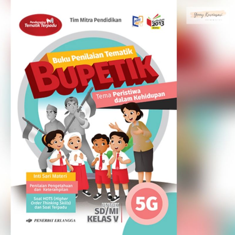 Jual Bupetik - Buku Penilaian Tematik SD / MI Kelas 5 | 5A 5B 5C 5D 5E ...