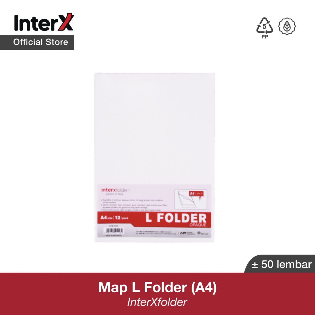 Jual Interx Map L A4 Opaq L Folder A4 Opaq New Shopee Indonesia 4730