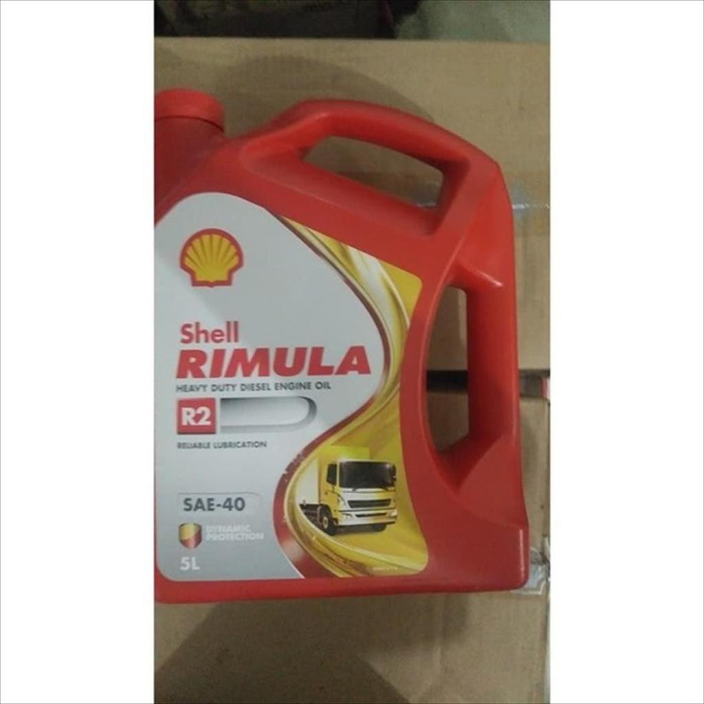 Jual Oli Mesin Mobil Truk Diesel Shell Rimula R2 40 Galon 5 Liter Asli ...
