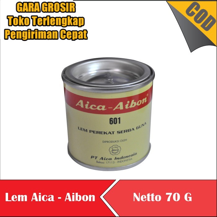 Jual Lem Aica Aibon Kecil 601 70 Gr Lem Kuning Perekat Serbaguna 70 G