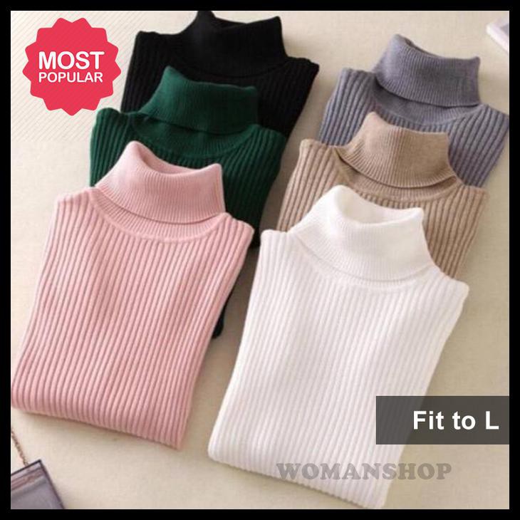 Sweater shop rajut turtleneck