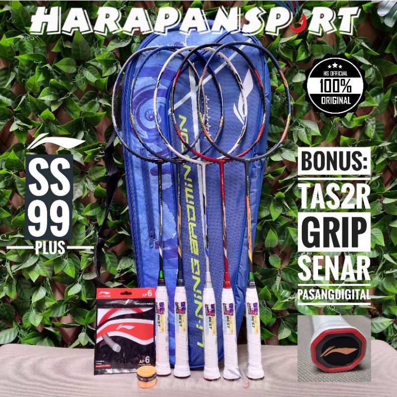 Jual RAKET BADMINTON LINING RACKET SS99 PLUS SS99PLUS ORIGINAL 100% ...