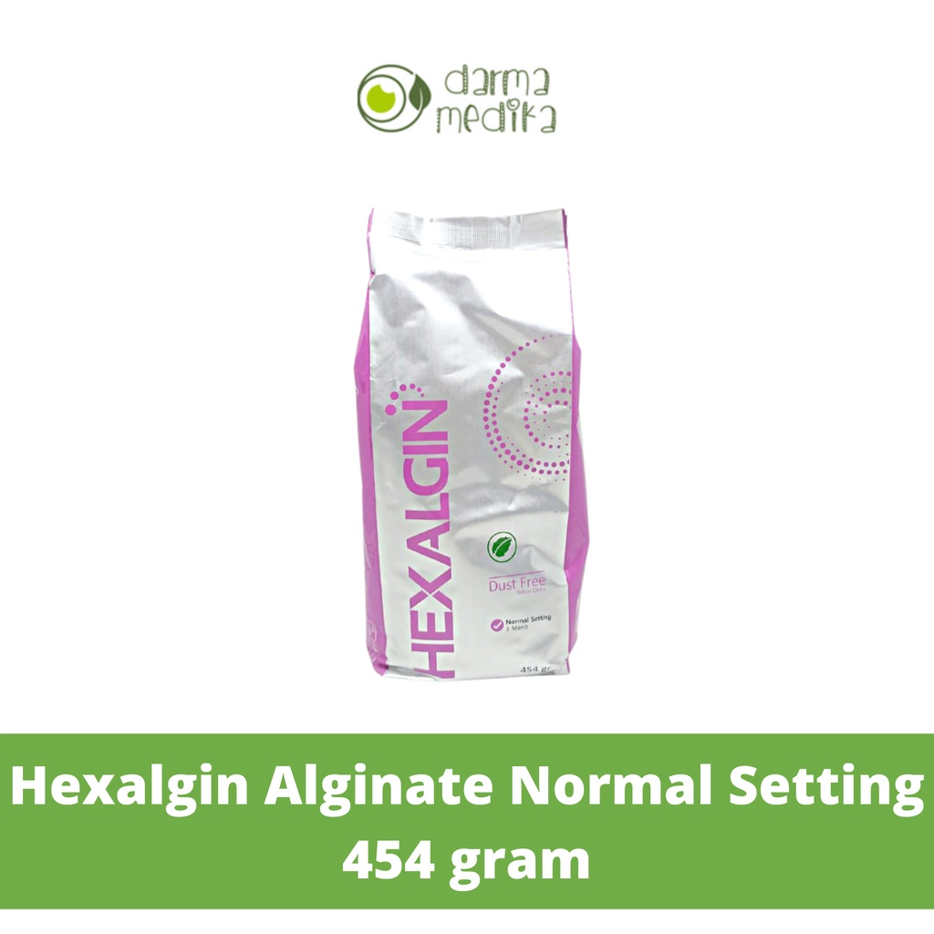 Jual Hexalgin Plus Alginate Normal Setting / Bahan Cetakan Gigi 454 gr ...