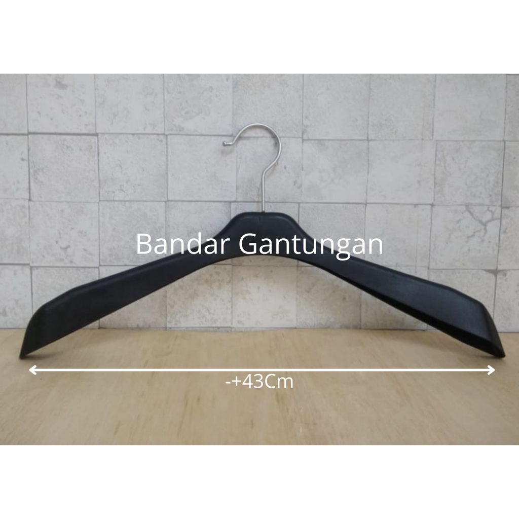 Jual 1 Lusin Hanger Baju Plastik Distro 181 Warna Hitam 1lusin Lsn Shopee Indonesia 5891