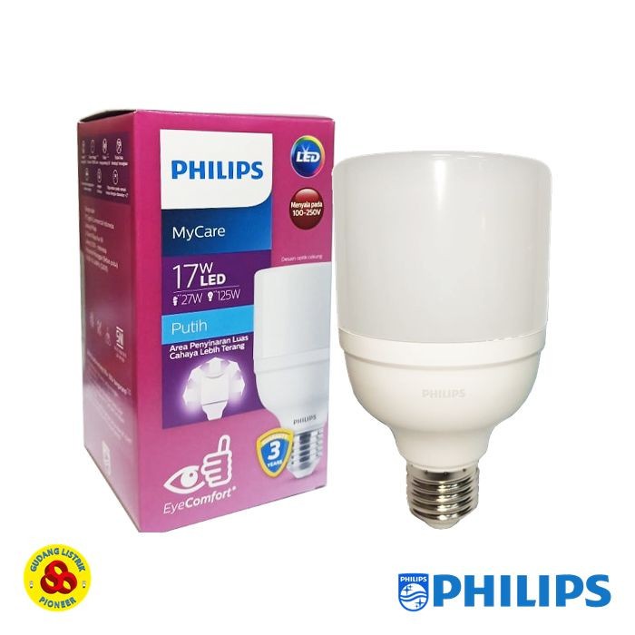 Jual Philips Lampu LED Bright 17W Putih Mycare E27 Bohlam LED 17 Watt CDL Shopee Indonesia