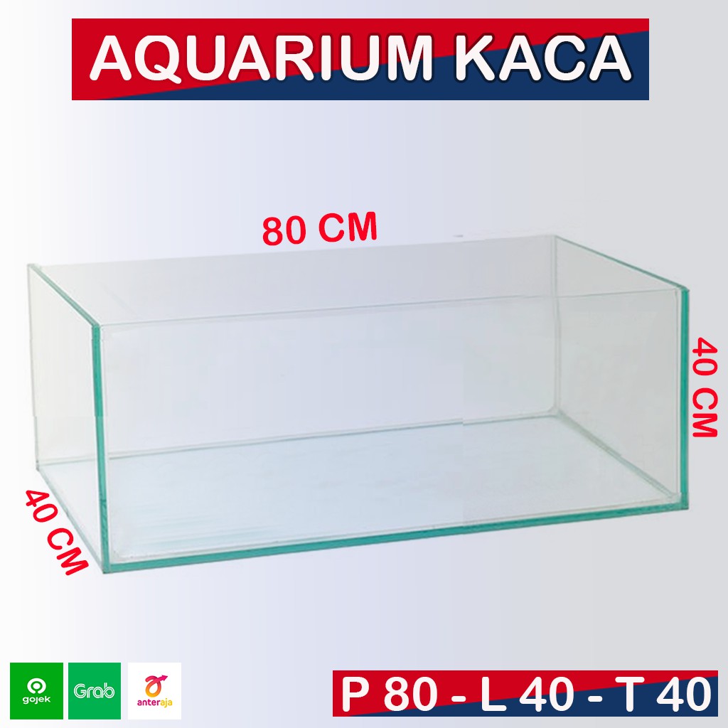 Jual Aquarium 80x40x40 , Aquarium requestt 28 Februari 2021, Aquarium Kaca 80x40x40 Tebal 5mm
