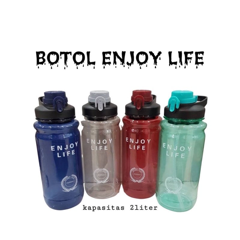 Jual BOTOL MINUM JUMBO ENJOYLIFE 2 LITER | Shopee Indonesia