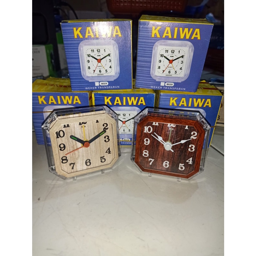 Jual Jam Weker Transparan Segienam Mini / Jam Meja Beker / Jam Meja ...