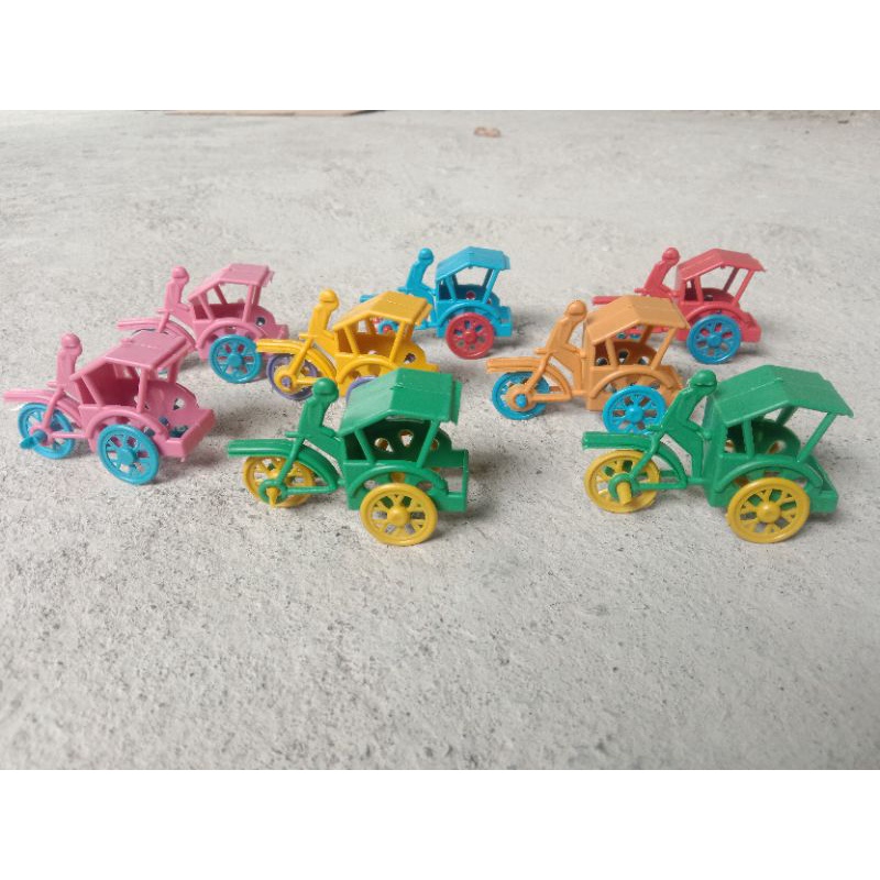 Jual Mainan Anak Becak mini Jadul / Mainan Jadul Becak | Shopee Indonesia