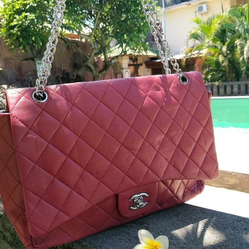 Fast Sale Chanel Flap Medium Shw #13 sz 25 x 7 x 16 cm with card, holo,  booklet and dustbag •Nett •Exclude ongkir ( 4 ), Barang Mewah, Tas & Dompet  di Carousell