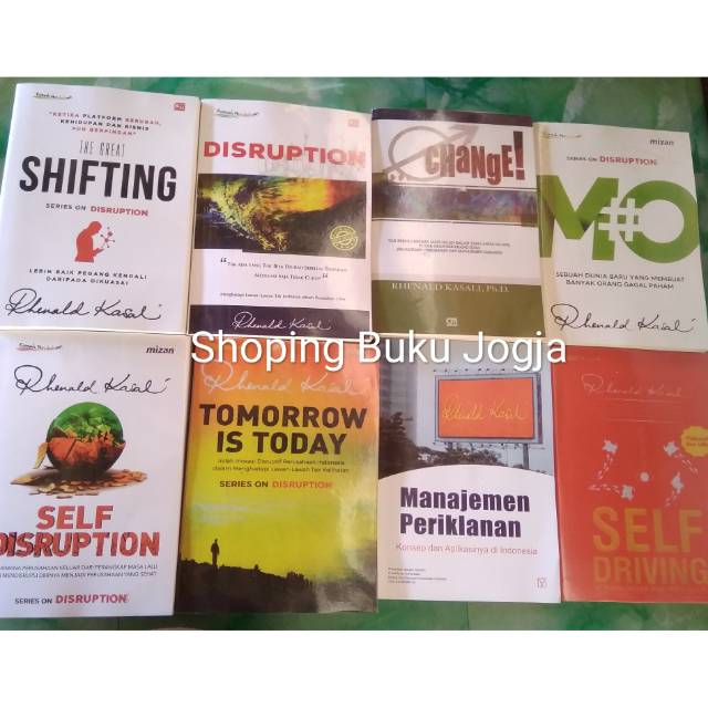 Jual Paket 5/6/7/8 Buku Renald Kasali Change Tomorrow Is Today The ...