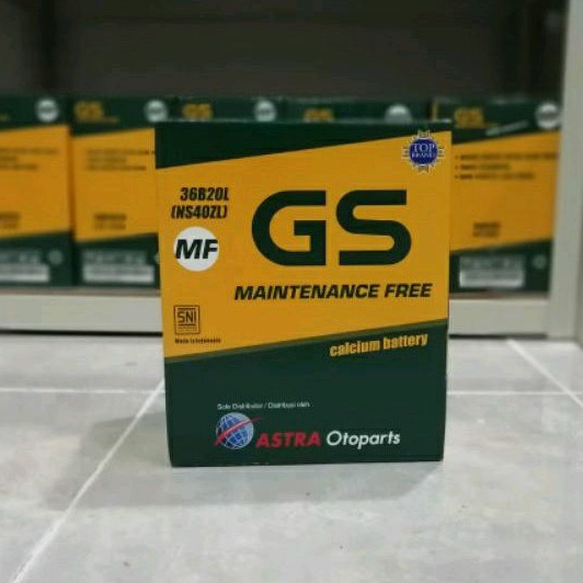 Jual Aki / Accu Mobil Agya, Ayla, Calya, Sigra, Brio GS Astra MF NS40ZL