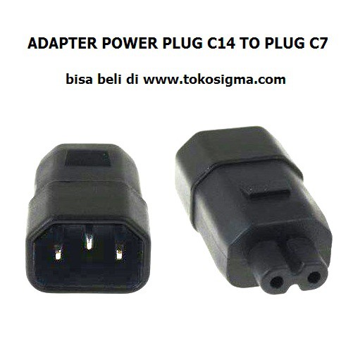 Jual ADAPTER POWER PLUG C14 TO PLUG C7 ANGKA 8 (dua pin) | Shopee Indonesia