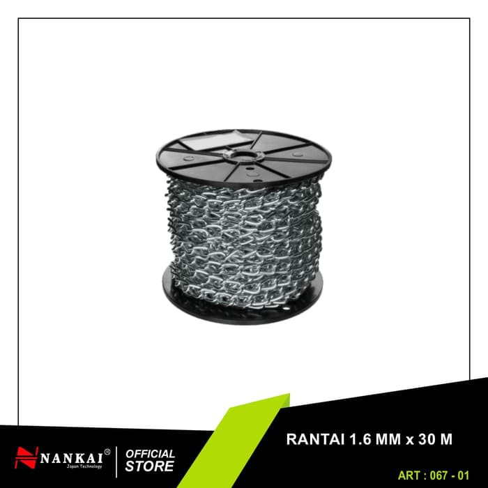 Jual Nankai Rantai Besi 1.6mm x 30m | Shopee Indonesia