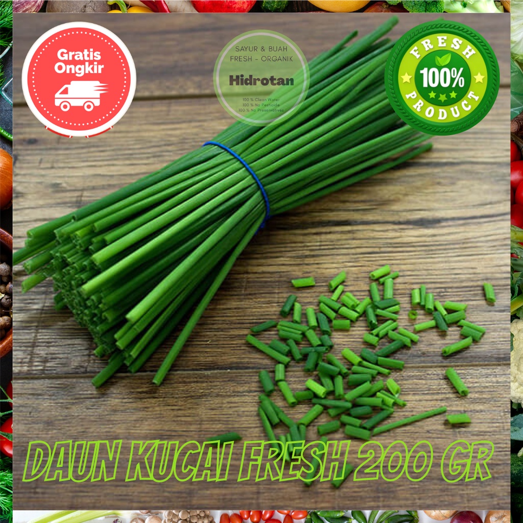 Jual Kucai Gr Sayur Sayuran Segar Fresh Murah Free Emas Shopee Indonesia