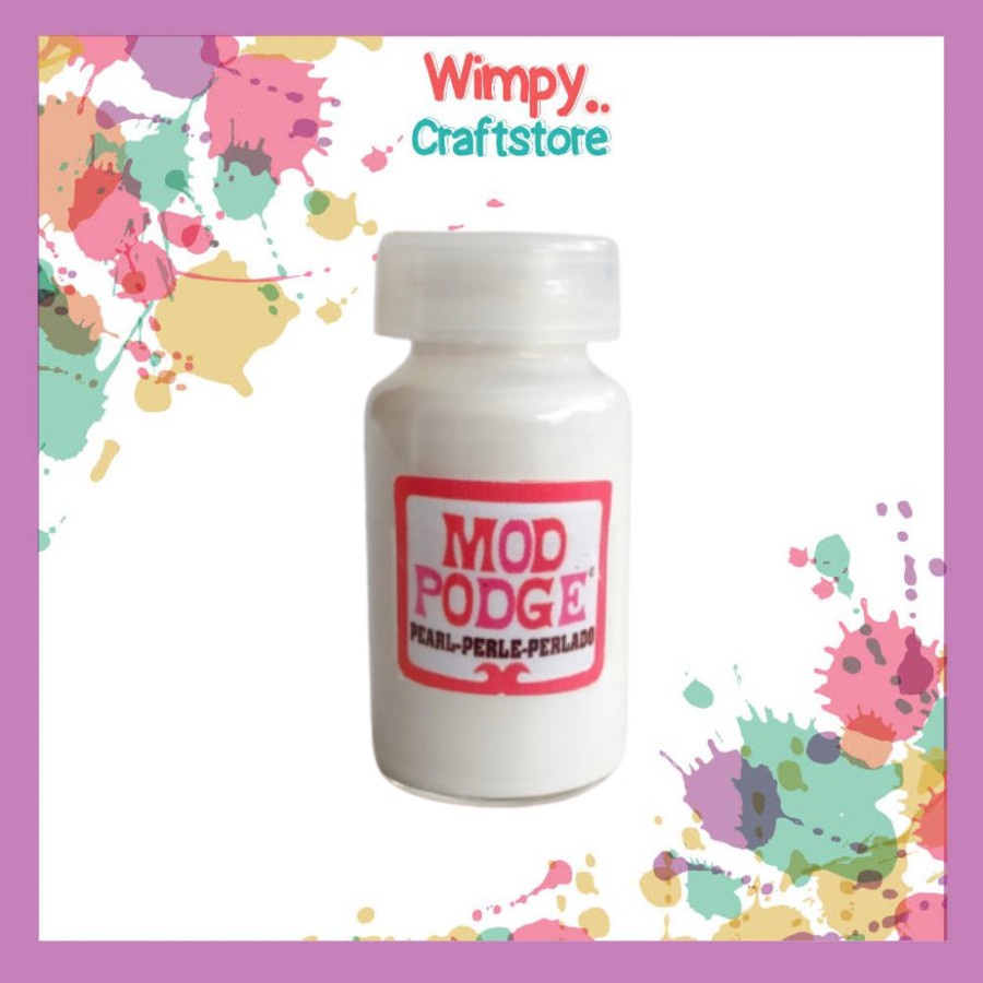 Jual Wimpy - Mod Podge PEARL Repack size Varnish Pelapis Pearl Metallic ...