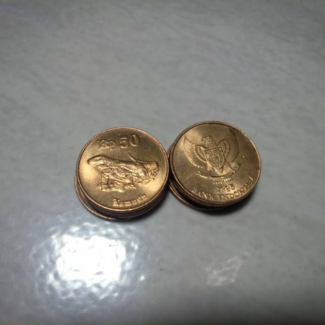 Jual Uang logam kuning komodo rp 50 | Shopee Indonesia
