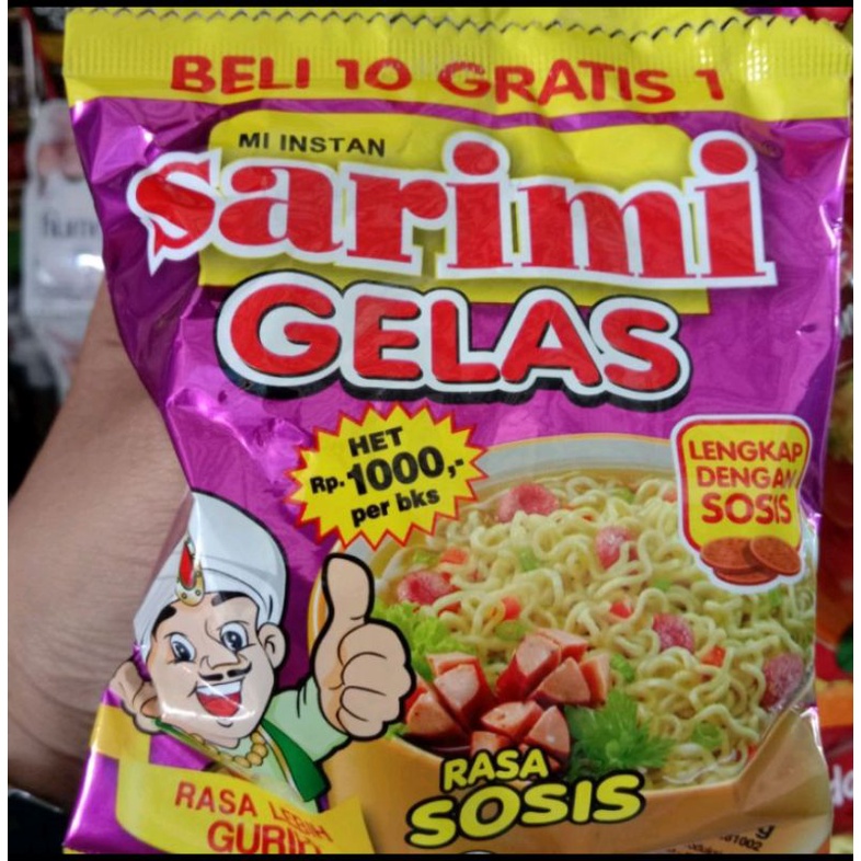 Jual Sarimi Gelas Rasa Sosis 1 Renceng Isi 10pcs Shopee Indonesia