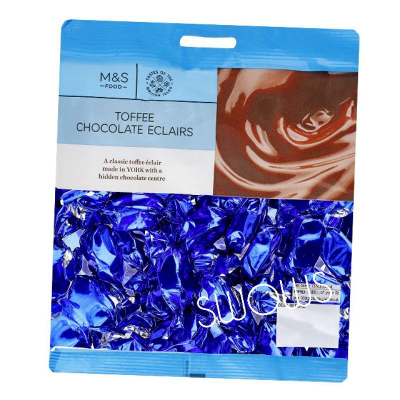 Jual M&S MARK MARKS & AND SPENCER TOFFEE CHOCOLATE ECLAIRS ECLAIR GUMS ...