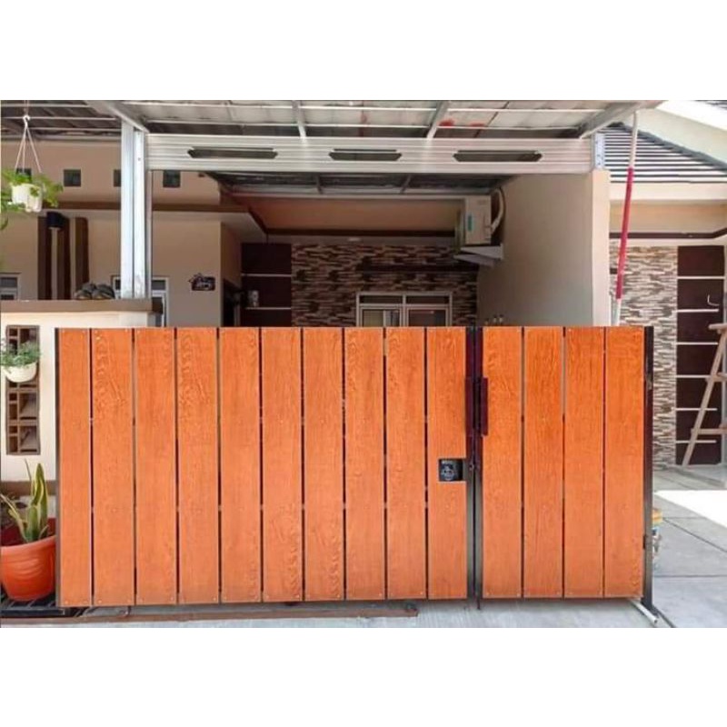 Jual pagar besi motif kayu | Shopee Indonesia