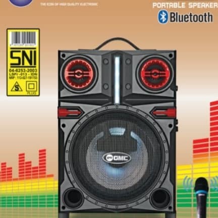 Jual Cod Speaker Bluetooth Protable Inch Gmc Q Plus Mic Wireless