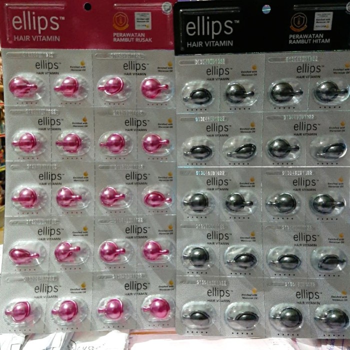 Jual Ellips Hair Vitamin Rambut (isi 20 capsule) - Perawatan Rambut ...
