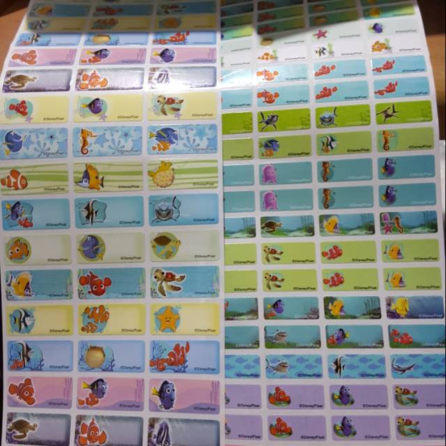 Jual label nama ORI PREMIUM FINDING NEMO SIZE S DAN M | Shopee Indonesia