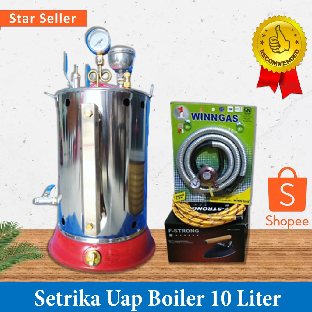 Jual Setrika Uap Laundry Gas 10 liter | Shopee Indonesia