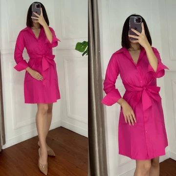 Drees Manggo Dress Poplin Premium Pakaian Baju Ikat Depan Busui Ftiendly
