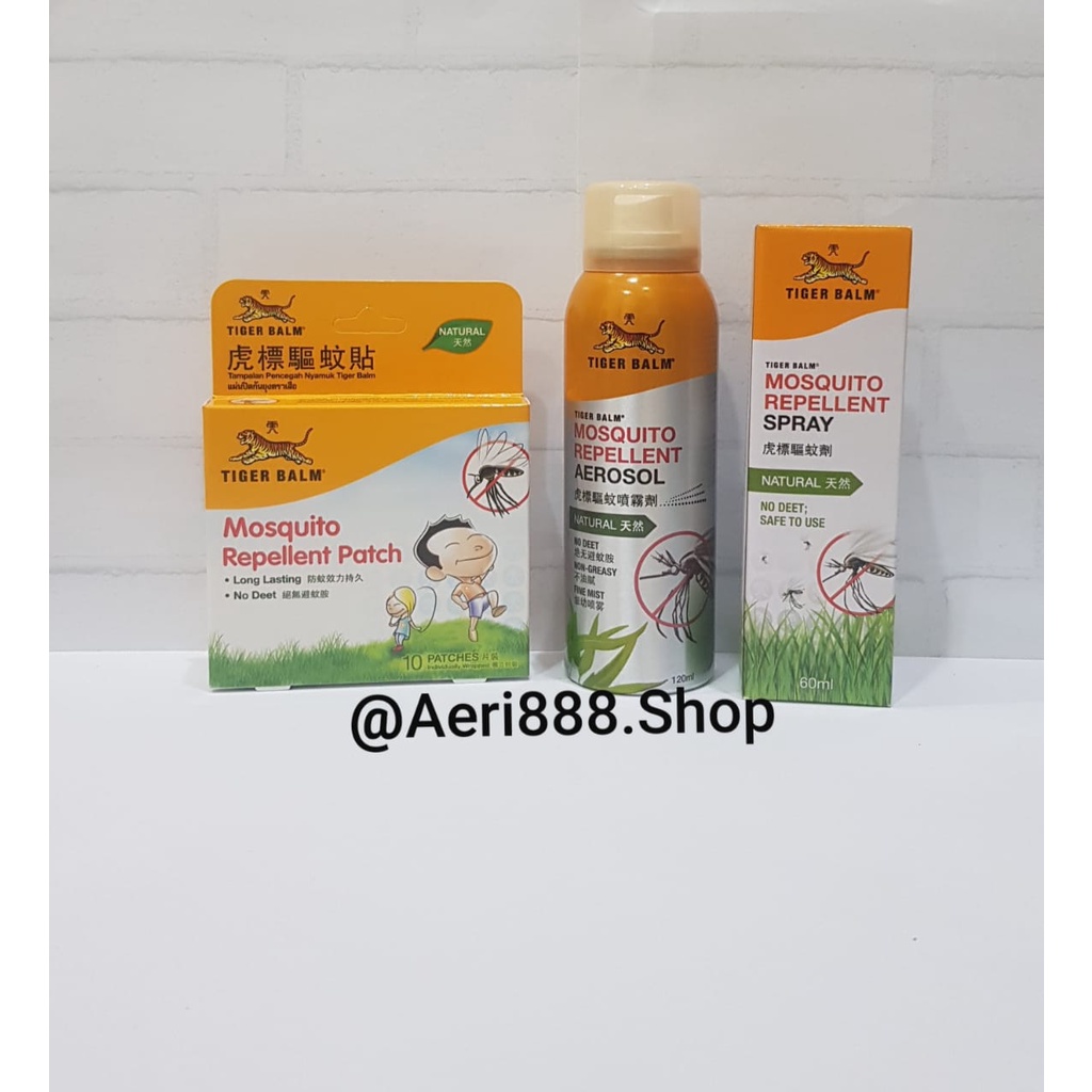 Jual TIGER BALM MOSQUITO REPELLENT SPRAY / AEROSOL / PATCHES - ORIGINAL ...