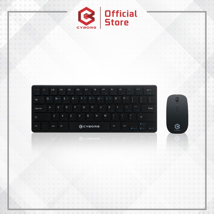 Jual Cyborg Wireless Keyboard Mouse CKW-200 Mini | Shopee Indonesia