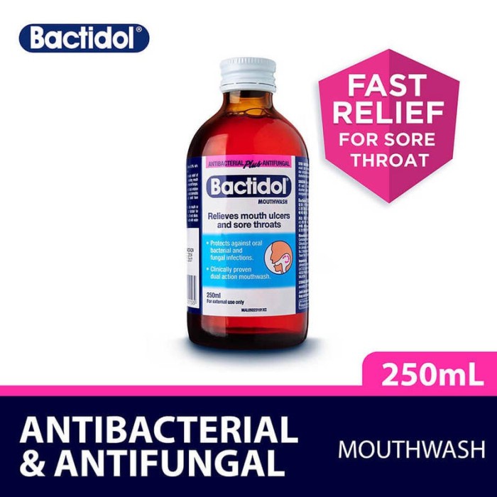 Jual Bactidol Mouthwash, 250ml (SINGAPORE) | Shopee Indonesia