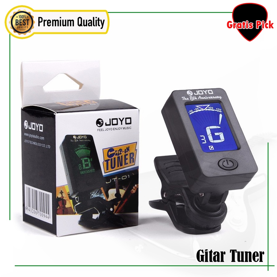 Jual Tuner Gitar Digital/Setelan Senar Gitar/Mini Clip On/Tune Guitar