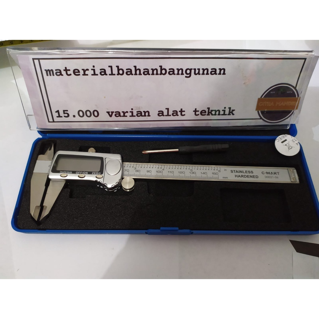 Jual Alat Ukur Dimensi Cmart Vernier Caliper Meter Sikmat 150 mm ...