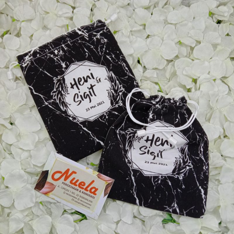 Jual Pouch Serut Blacu Custom Ukuran 15x18 Cm Shopee Indonesia