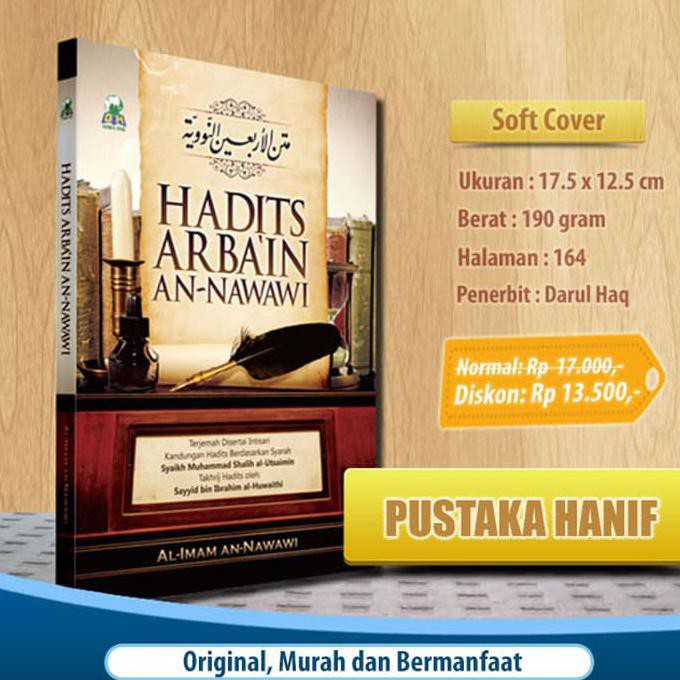 Jual BUKU HADITS ARBAIN AN NAWAWI - MATAN DAN TERJEMAH | Shopee Indonesia