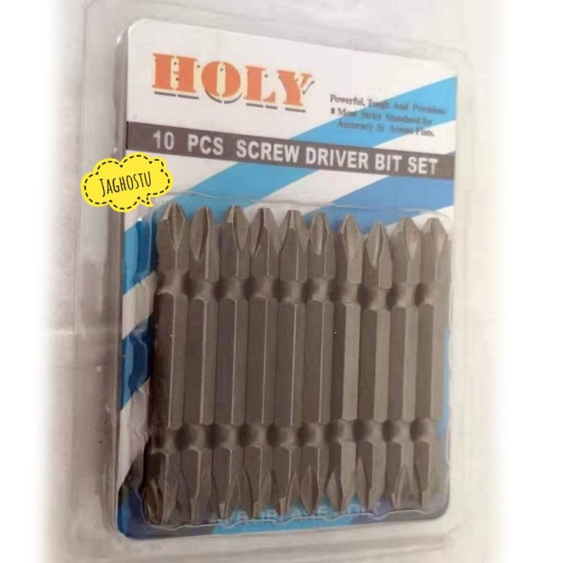 Jual Mata Obeng Angin Bor Gypsum HOLY | Double Ended Bits Screwdriver ...