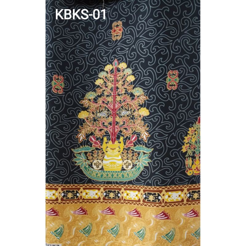 Jual Kain Batik Kalteng Satin Motif Batang Garing khas Dayak KBKS-01 ...