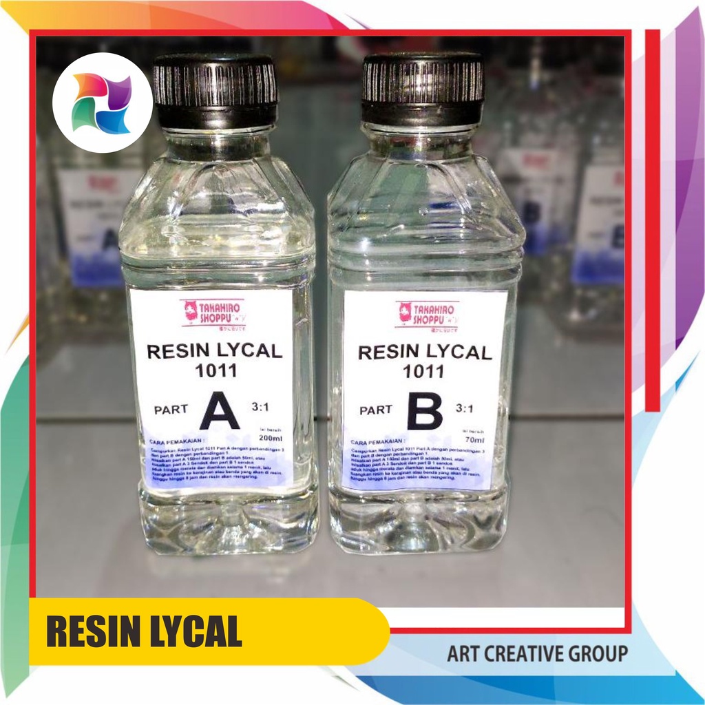 Jual Resin Lycal 1011 ( 250 Gram ) Resin A dan B Super bening | Shopee ...