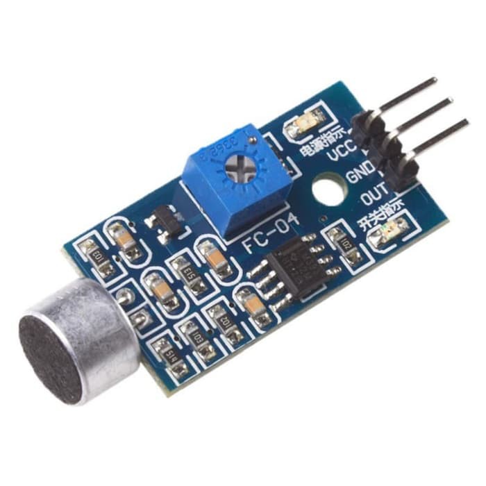 Jual Sound Sensor Module Sensor Suara Blue Biru for Arduino | Shopee ...