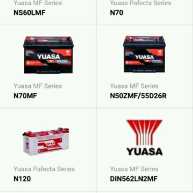 Jual Accu aki yuasa innova reborn diesel din 566ln3 ln3 mf kering ...