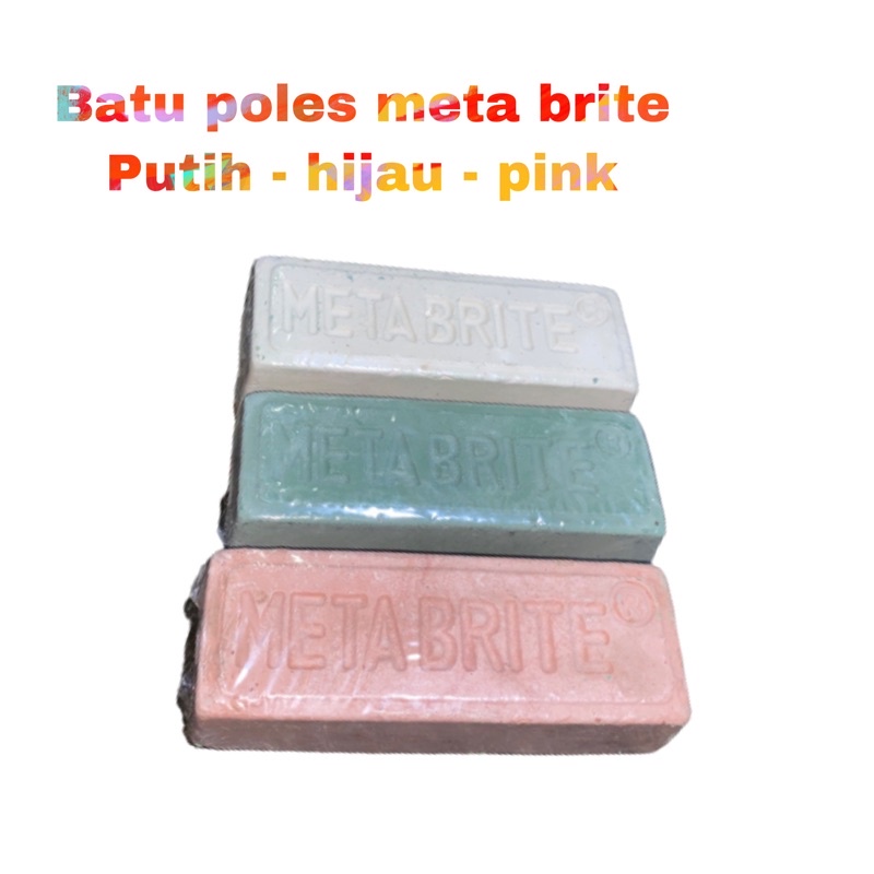 Jual batu poles metabrite pink, putih, hijau 500gr | Shopee Indonesia